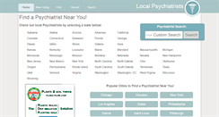 Desktop Screenshot of florida.localpsychiatrists.com