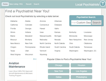 Tablet Screenshot of localpsychiatrists.com